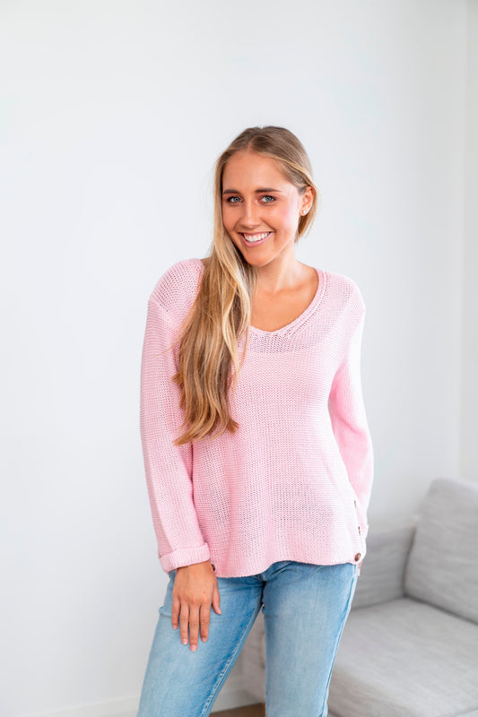 WILLOW TREE KNIT IN BABY PINK