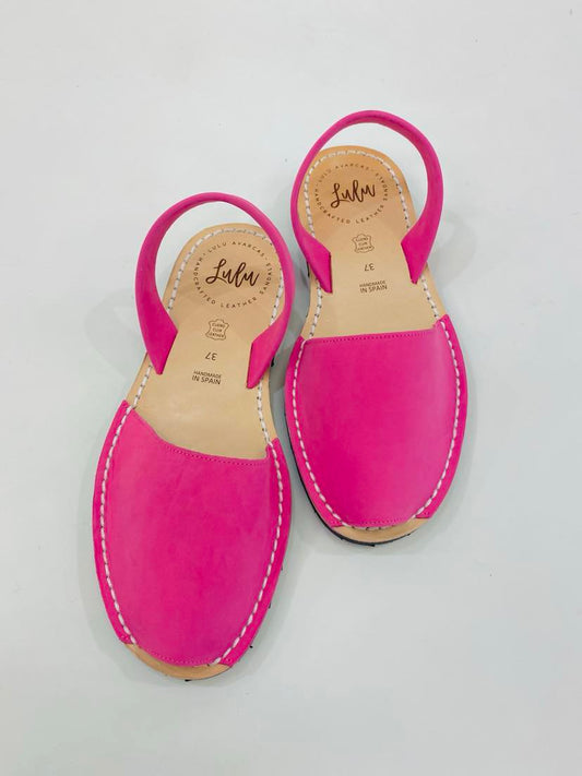 LULU AVARCAS LEATHER SANDAL IN PINK