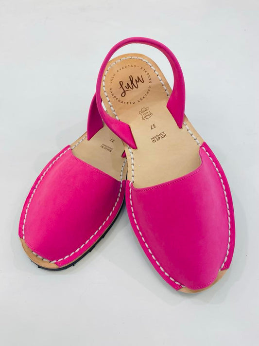 LULU AVARCAS LEATHER SANDAL IN PINK