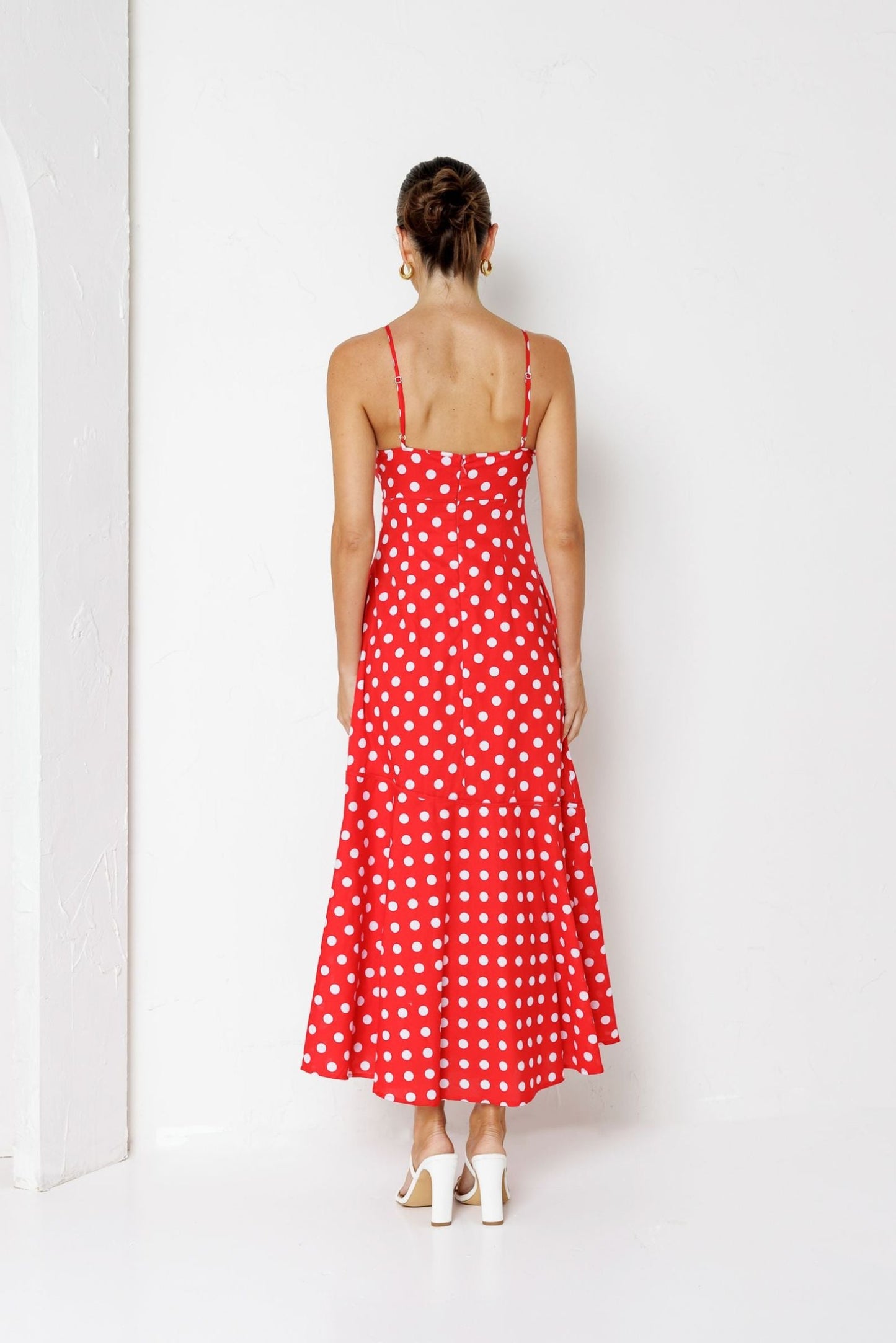 ROSEBULLET RED POLKA DOT DRESS