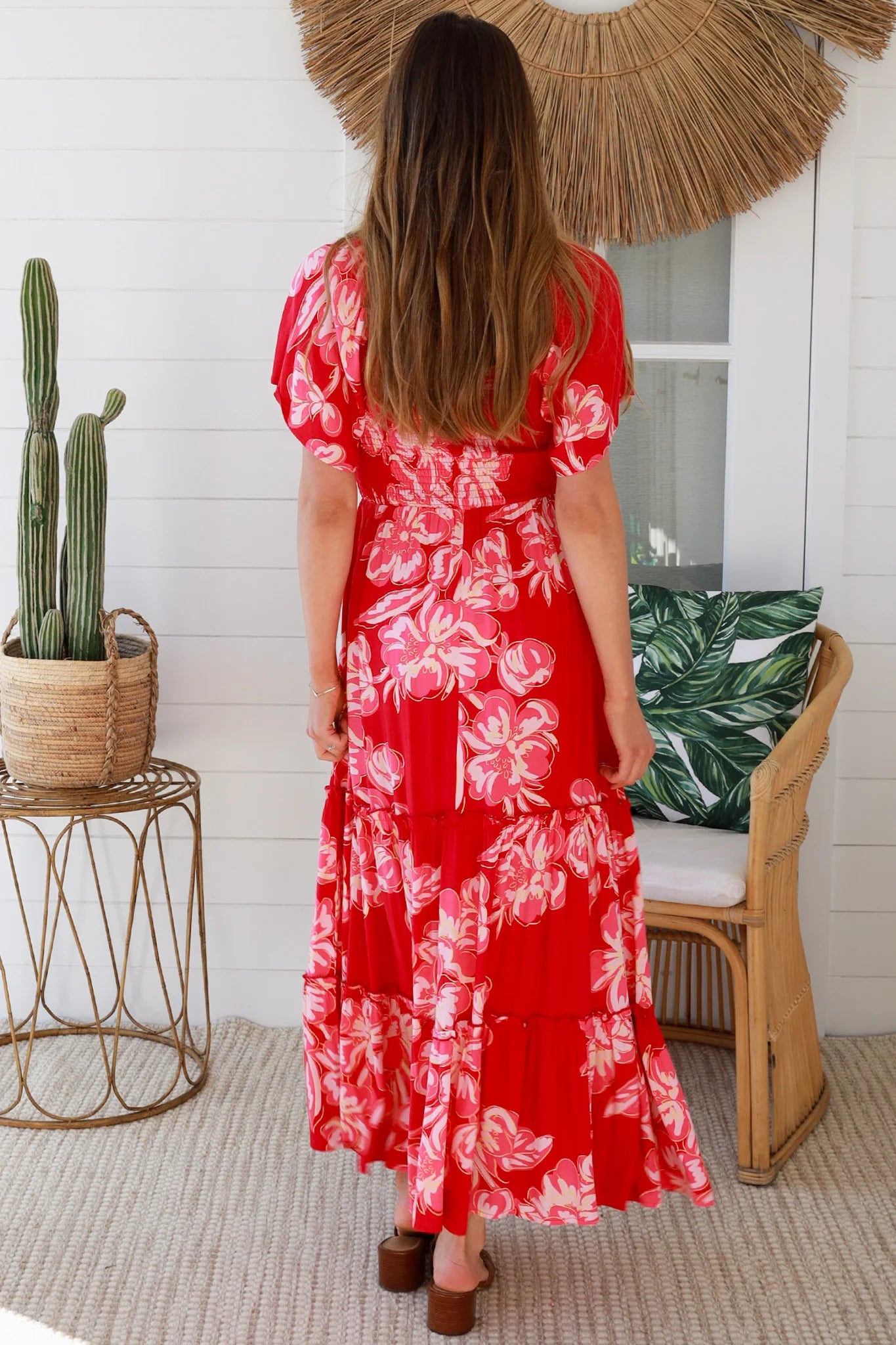 AVA & MIA JULIETTE BETTY PINK MAXI DRESS