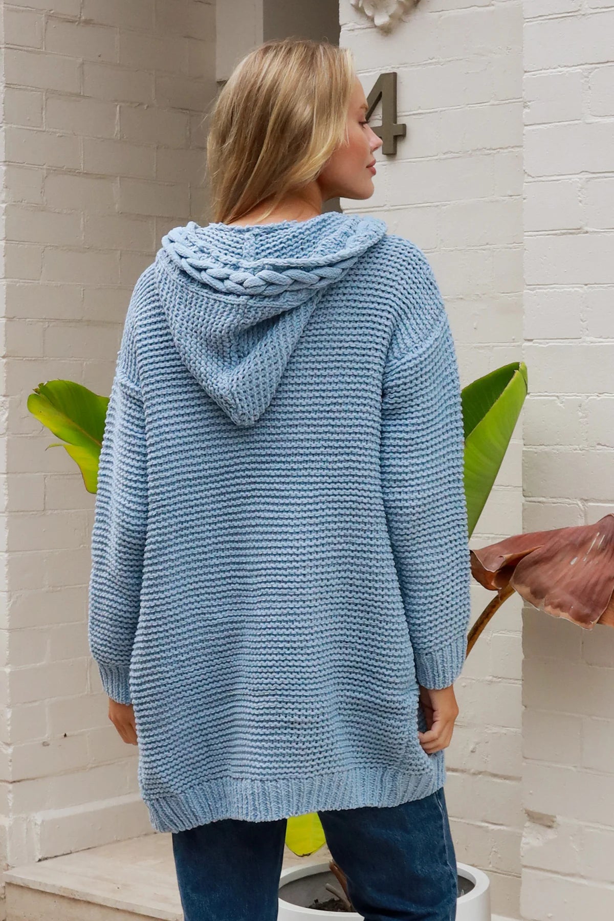 CHARLOTTE WOOL BLEND KNIT IN SKY BLUE