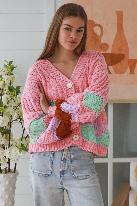 CHARLOTTE BUBBLEGUM PINK CARDI