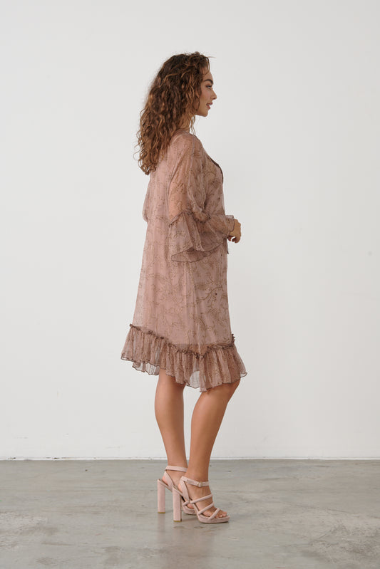 CAJU CINNAMON BEADED DRESS