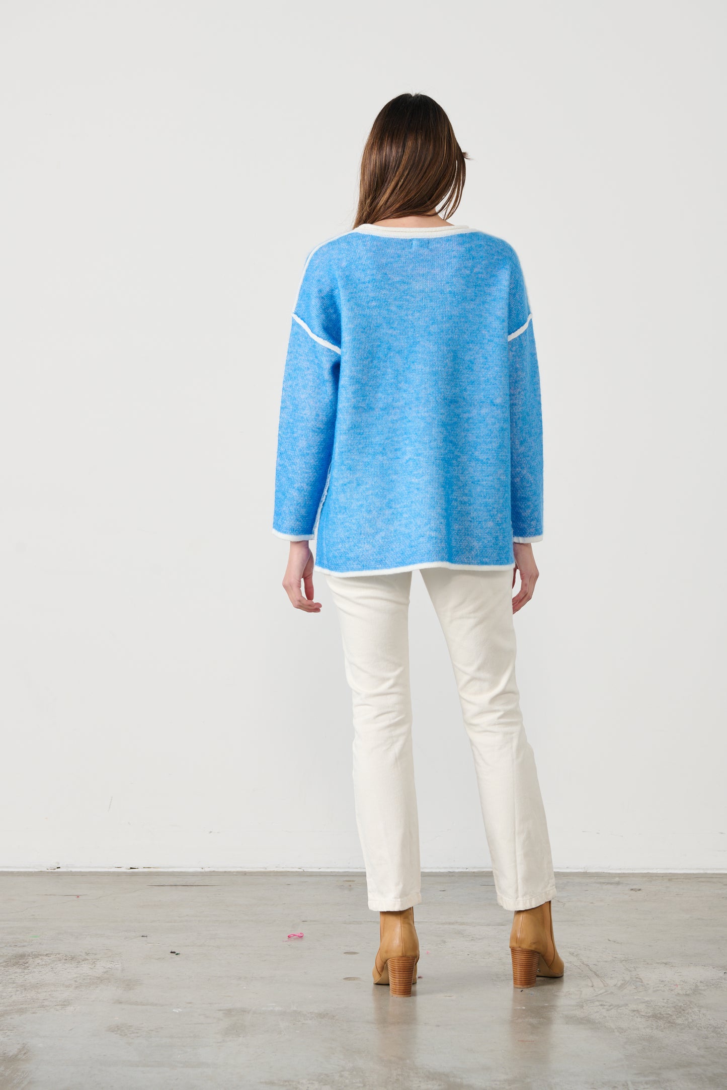 CAJU WOOL BLEND KNIT IN BLUE