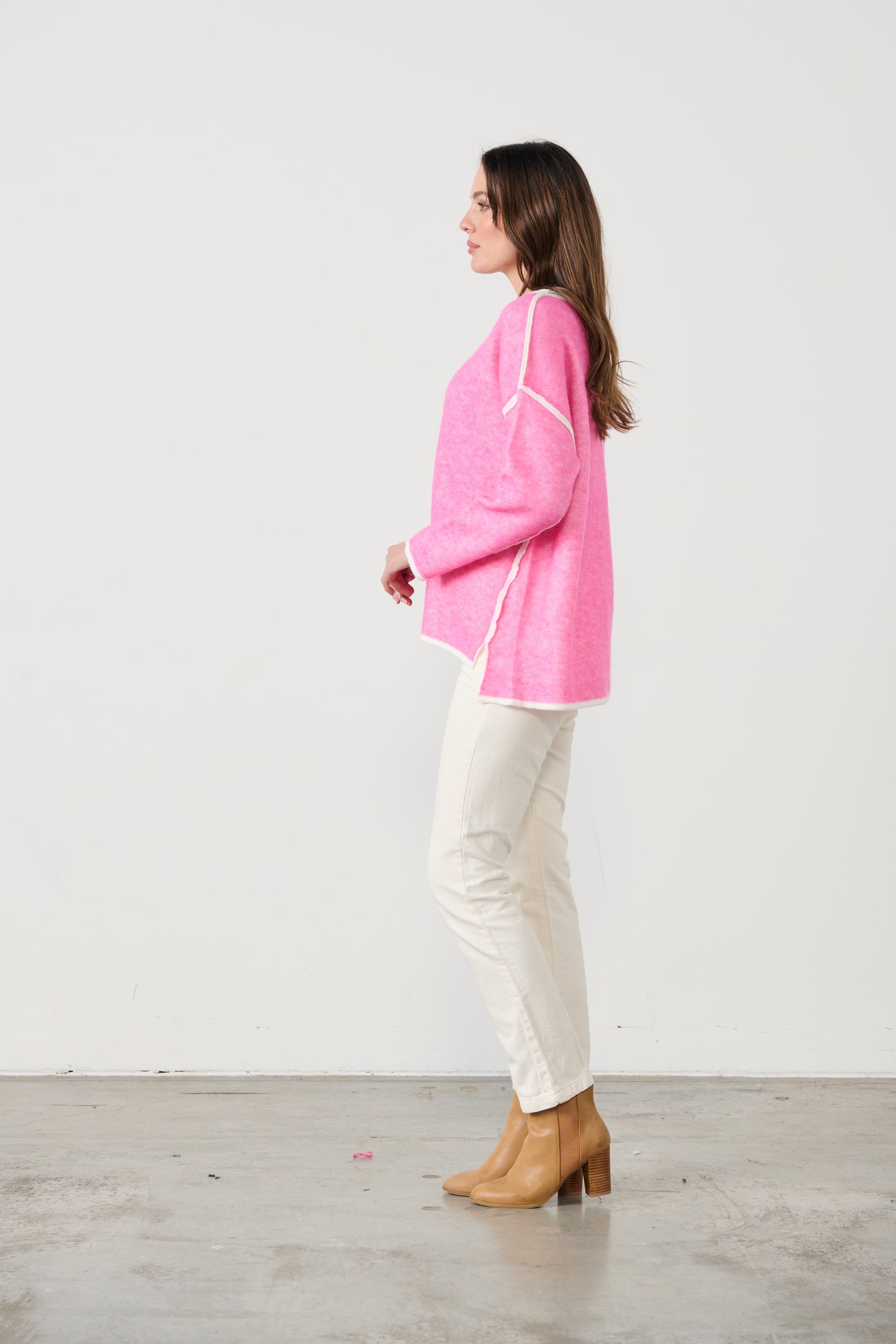 CAJU WOOL BLEND KNIT IN PINK