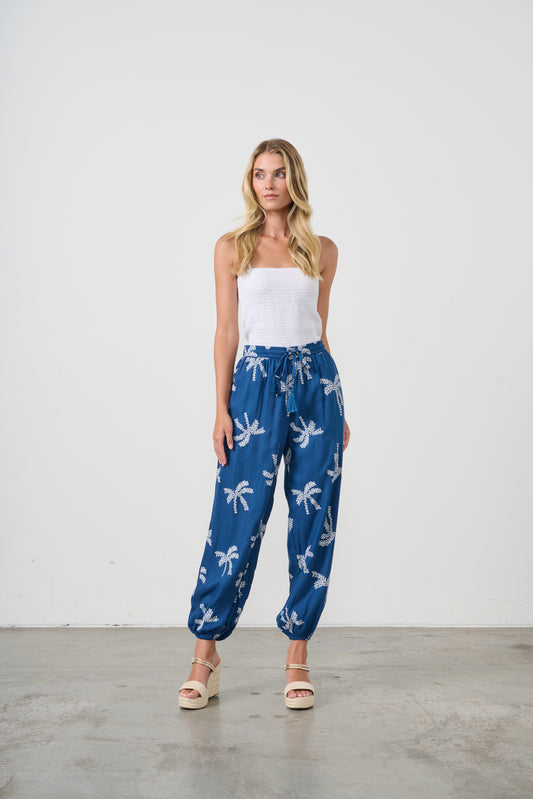 HOLMES AND FALLON BLUE PRINT PANT