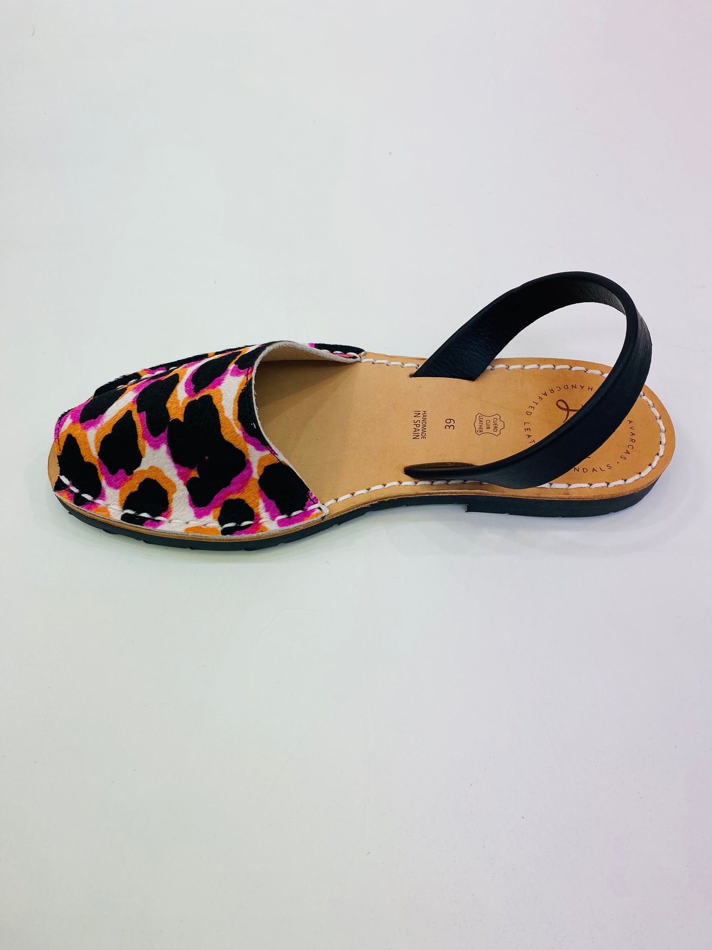 LULU AVARCAS BRIGHT ANIMAL PRINT SANDAL