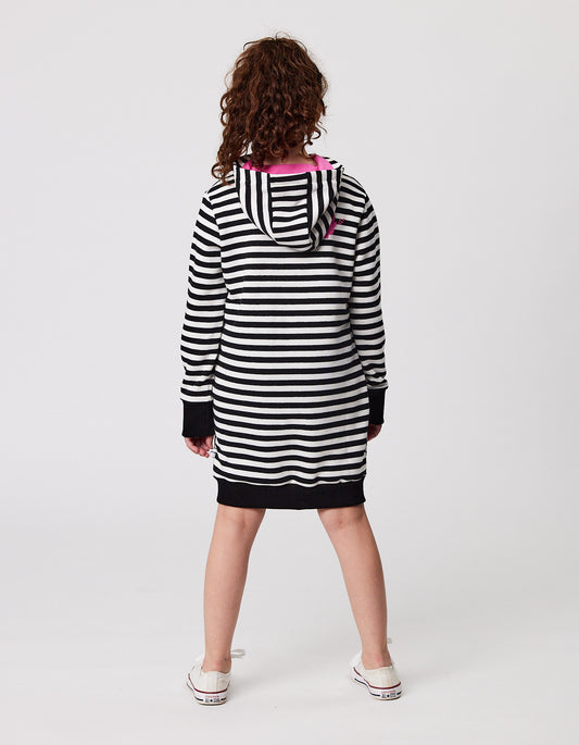 KISSED BY RADICOOL QUEEN OF HEARTS HOODED SWEATER DRESS