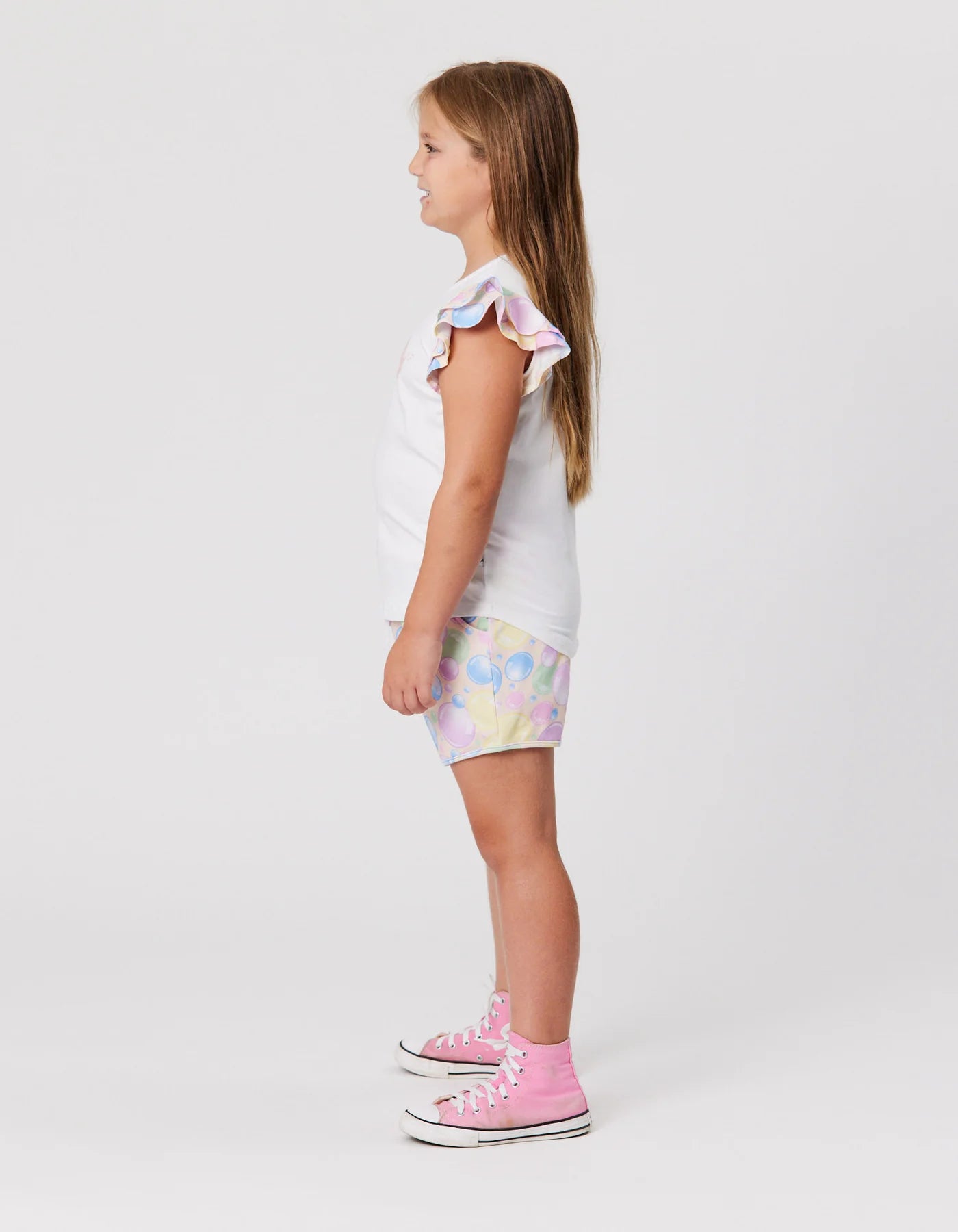 KISSED BY RADICOOL BUBBLE FRILL TEE