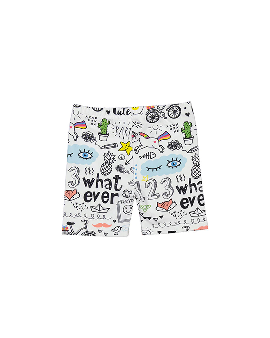 KISSED BY RADICOOL DOODLE BIKE SHORT