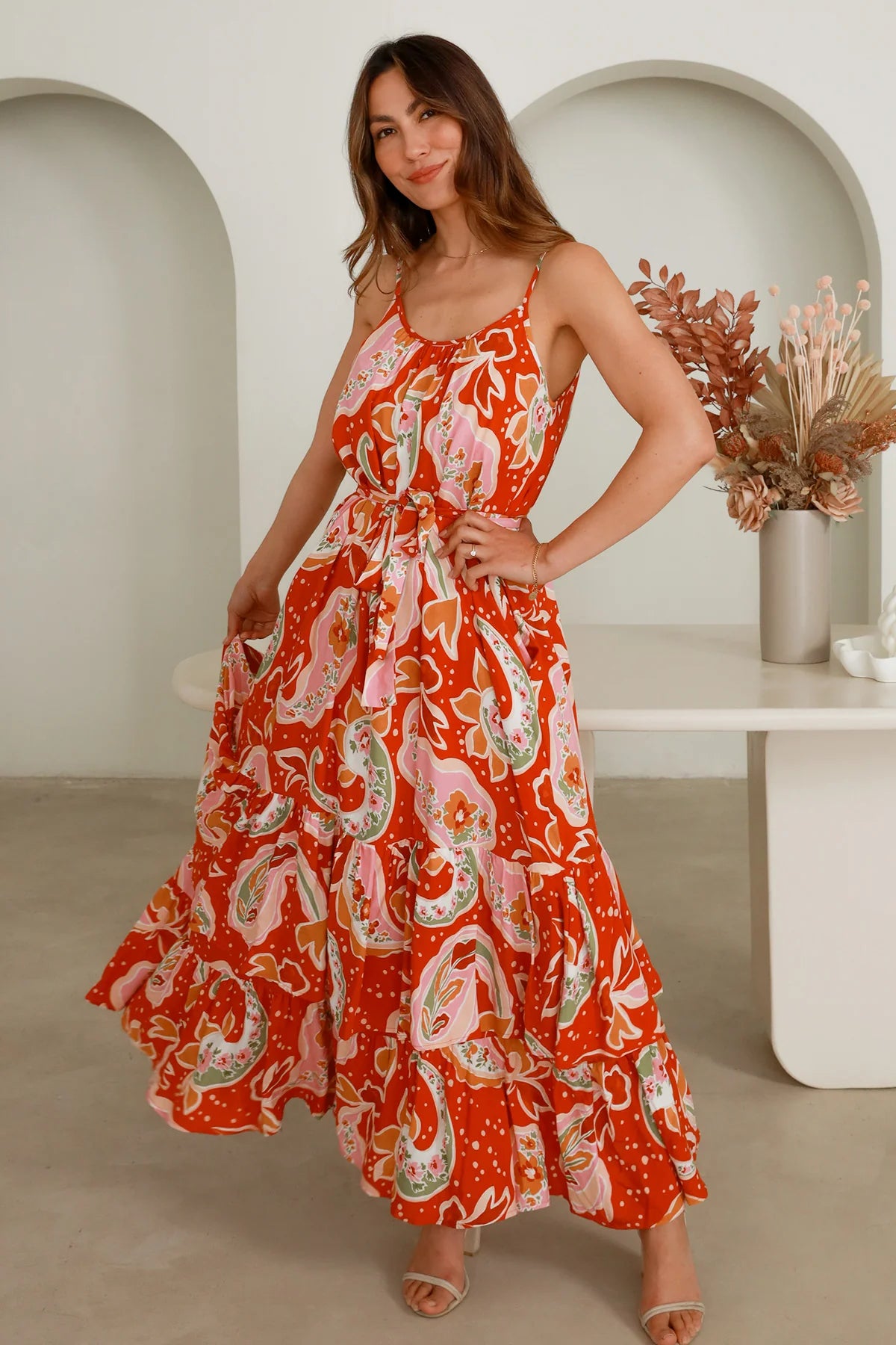 DREAMCATCHER SYLVIE SLIP MAXI DRESS