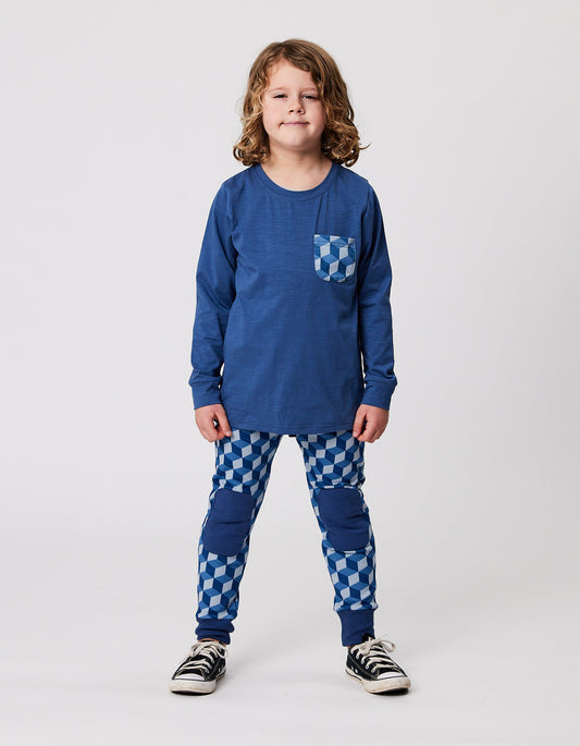 RADICOOL DUDE CUBED LONG SLEEVE POCKET TEE