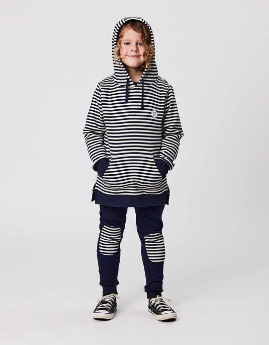 RAD TRIBE SPACEPANT IN NAVY & STRIPE