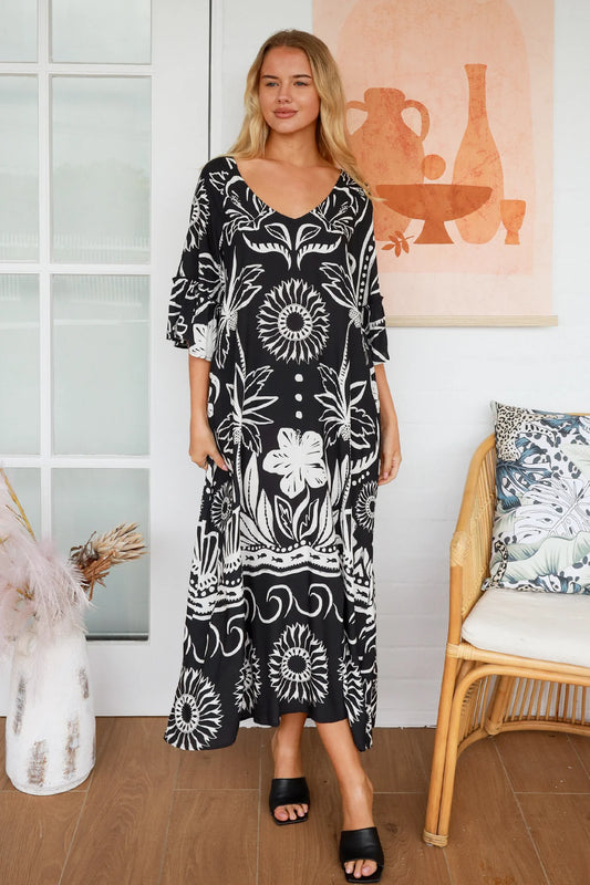 SALTY PALM ROMINA MIDI DRESS