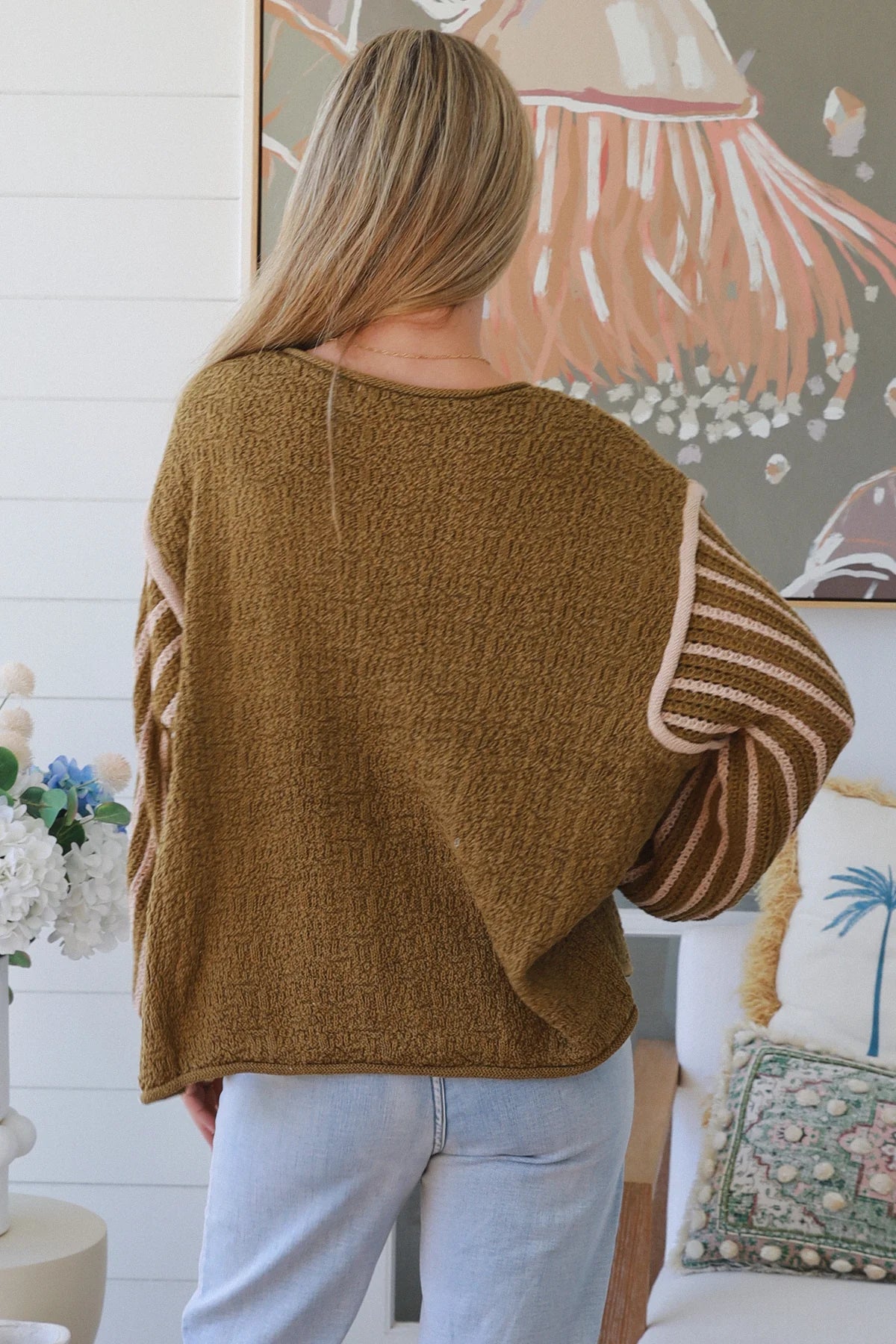 CHARLOTTE KHAKI KNIT