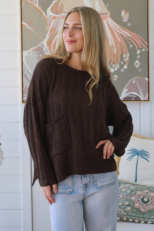 CHARLOTTE KNIT IN CHOCOLATE BROWN