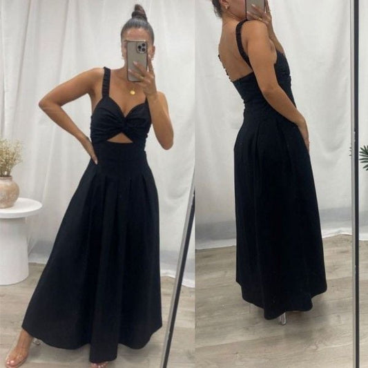 PINK DIAMOND CLASSIC BLACK MAXI DRESS