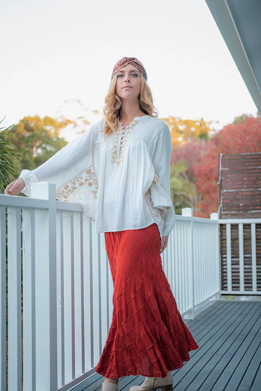 CIENNA NOVA SKIRT IN RUST