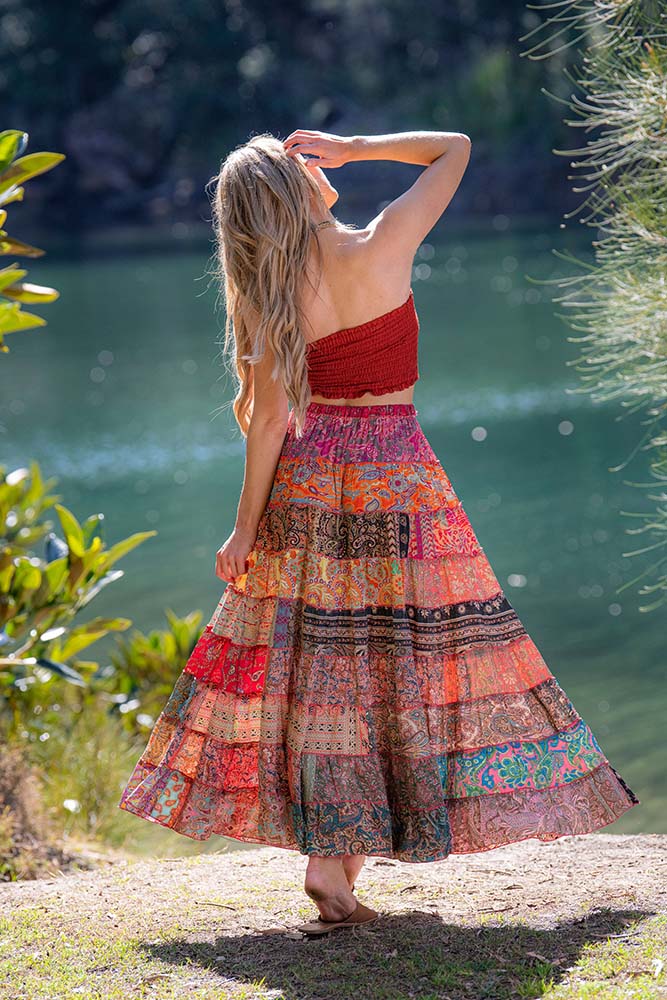 CIENNA STEVIE SKIRT IN PINK TONES