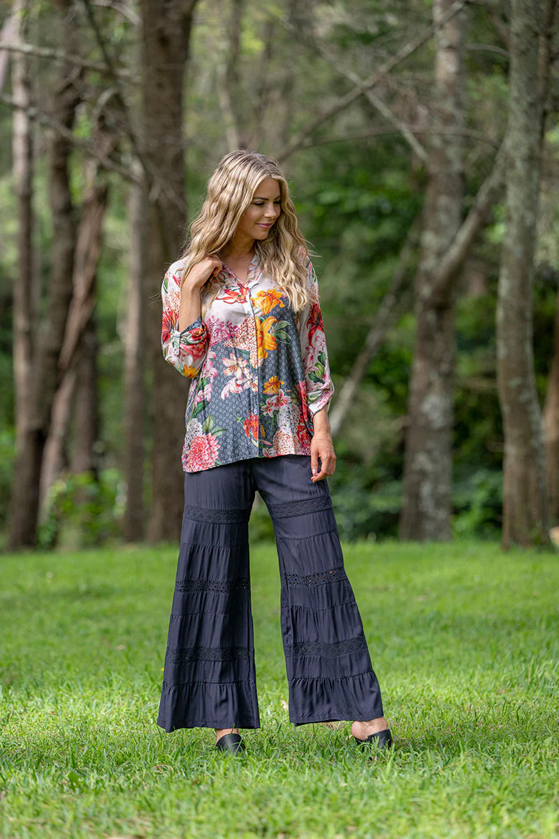 CIENNA TOPEZ PANT IN CHARCOAL