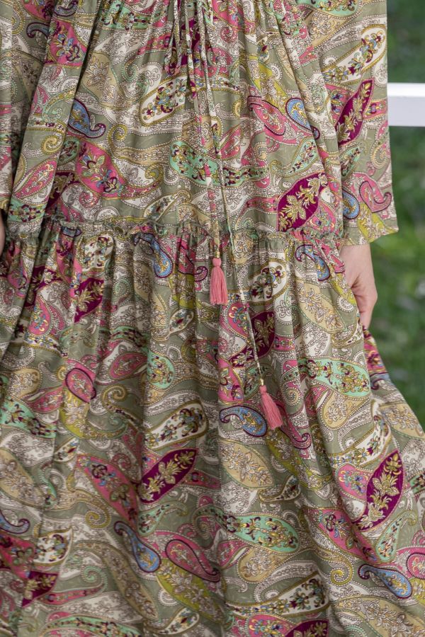 CIENNA AUSTRALIA VEE SILK BLEND WRAP SKIRT