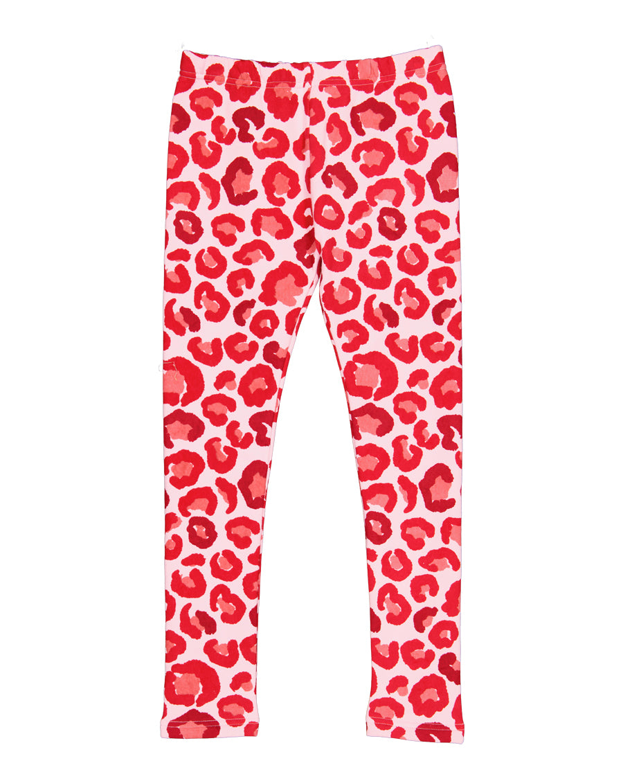 KISSED BY RADICOOL PINK LEOPARD LEGGING