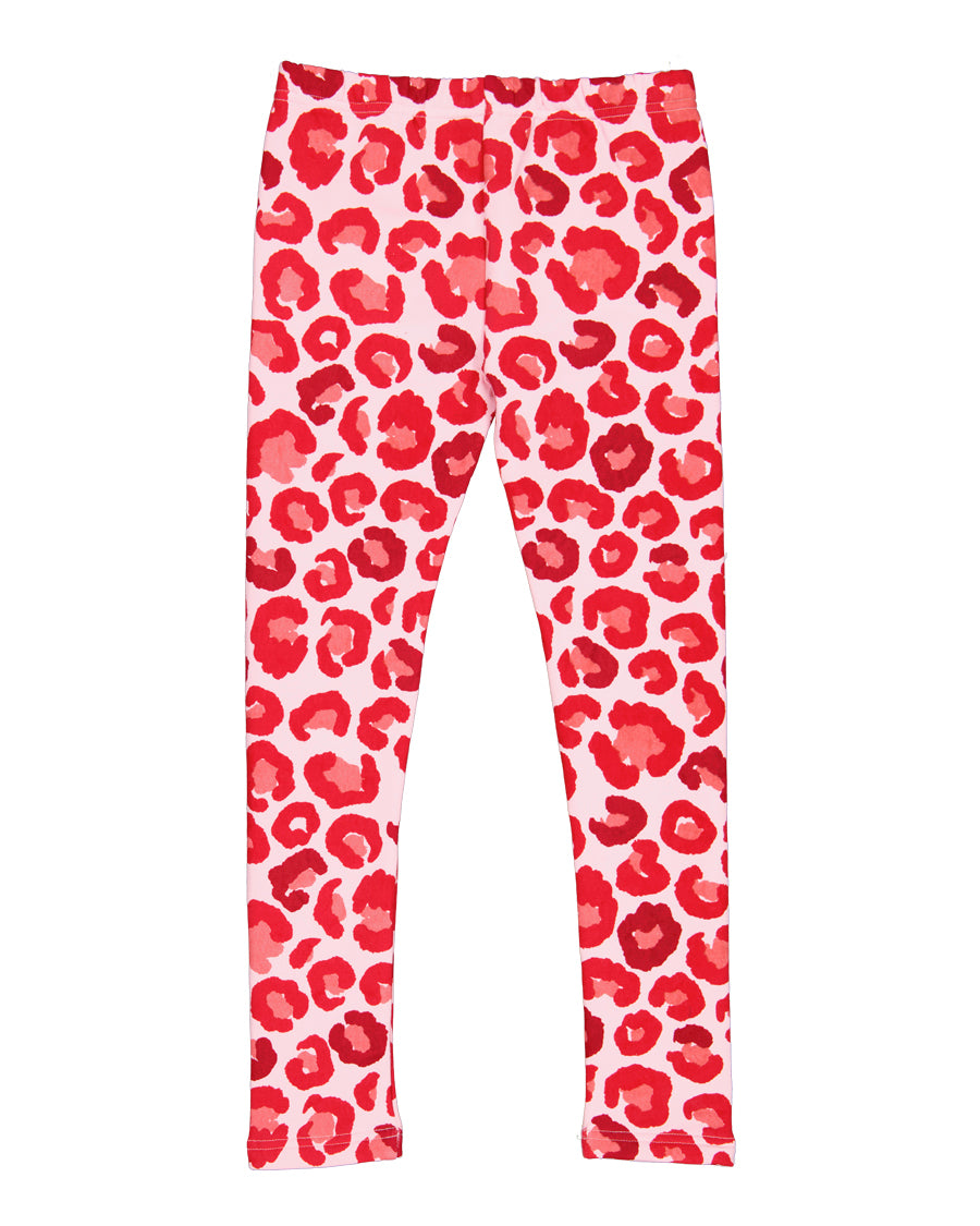 KISSED BY RADICOOL PINK LEOPARD LEGGING