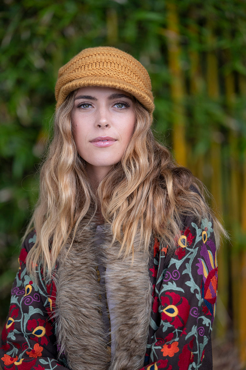 CIENNA BEANIE WITH CAP MOHAIR BLEND