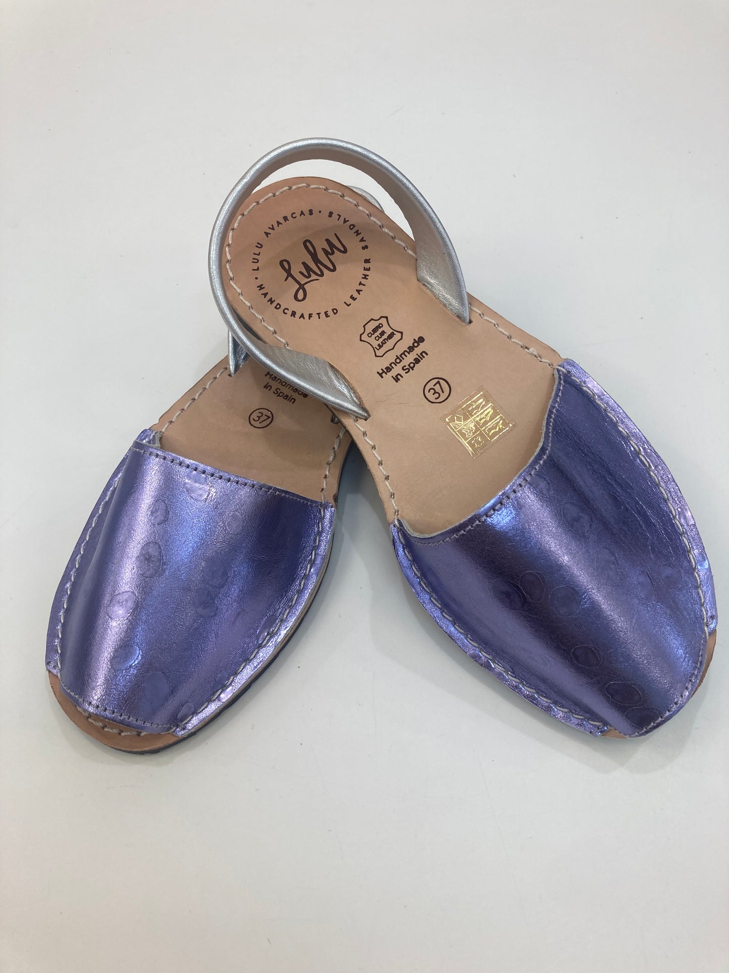 LULU AVARCAS FLAT IN SHINEY PURPLE