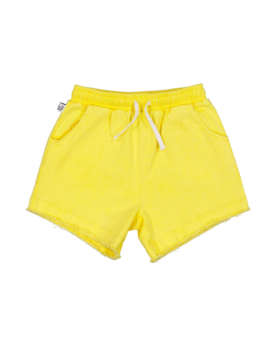 KISSED BY RADICOOL LEMON SORBET DENIM SHORT