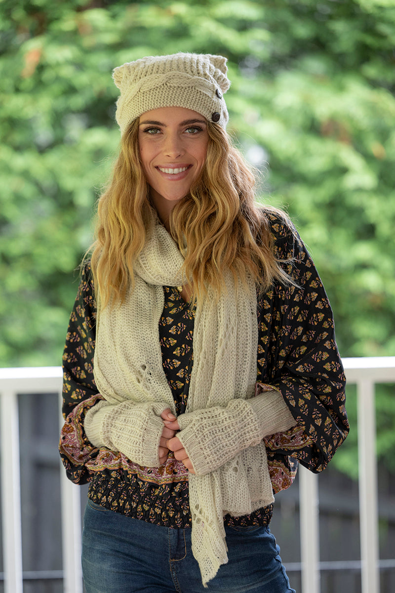 CIENNA MOHAIR BLEND SCARF - ALSORTED COLOURS