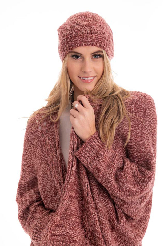 CIENNA MOHAIR BLEND CABLE BEANIE