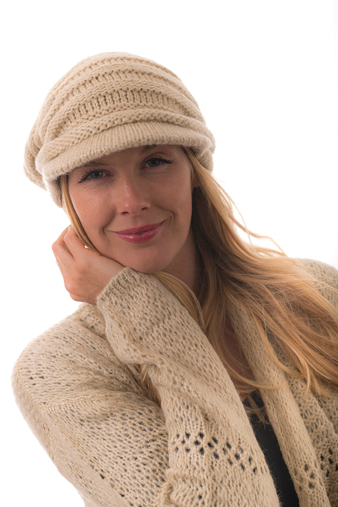 CIENNA BEANIE WITH CAP MOHAIR BLEND