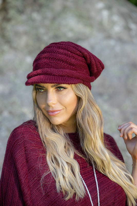 CIENNA BEANIE WITH CAP MOHAIR BLEND