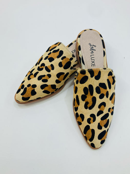 LULU LUXE SOPHIA MULE - LEOPARD
