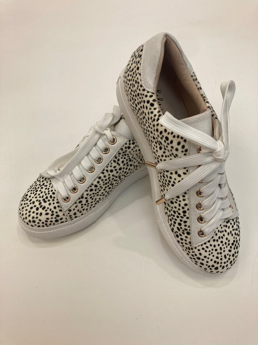 LULU LUXE SAFARI SNEAKER WHITE CHEETAH