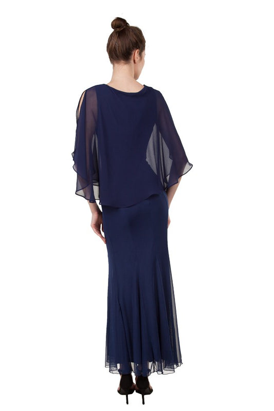 MISS ANNE LONG NAVY OCCASION DRESS