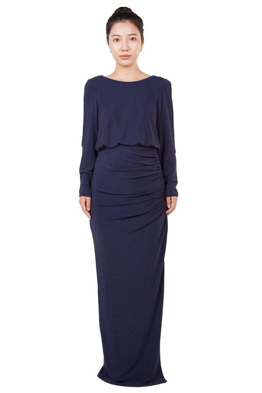 MISS ANNE NAVY FULL LENGTH OCCASION DRESS