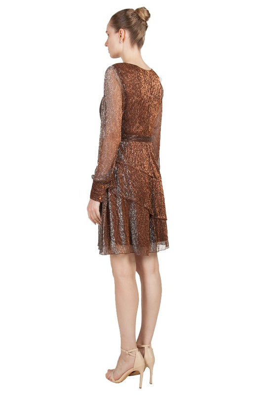 MISS ANNE COPPER COCKTAIL DRESS