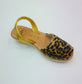 LULU AVARCAS ROPE WEDGE IN LEOPARD PRINT LEATHER