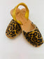 LULU AVARCAS ROPE WEDGE IN LEOPARD PRINT LEATHER