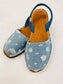 LULU AVARCAS VINTAGE DENIM "WORN LOOK" FLAT SANDAL