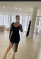 GIGI & ELLA BLACK GOLD NET DRESS