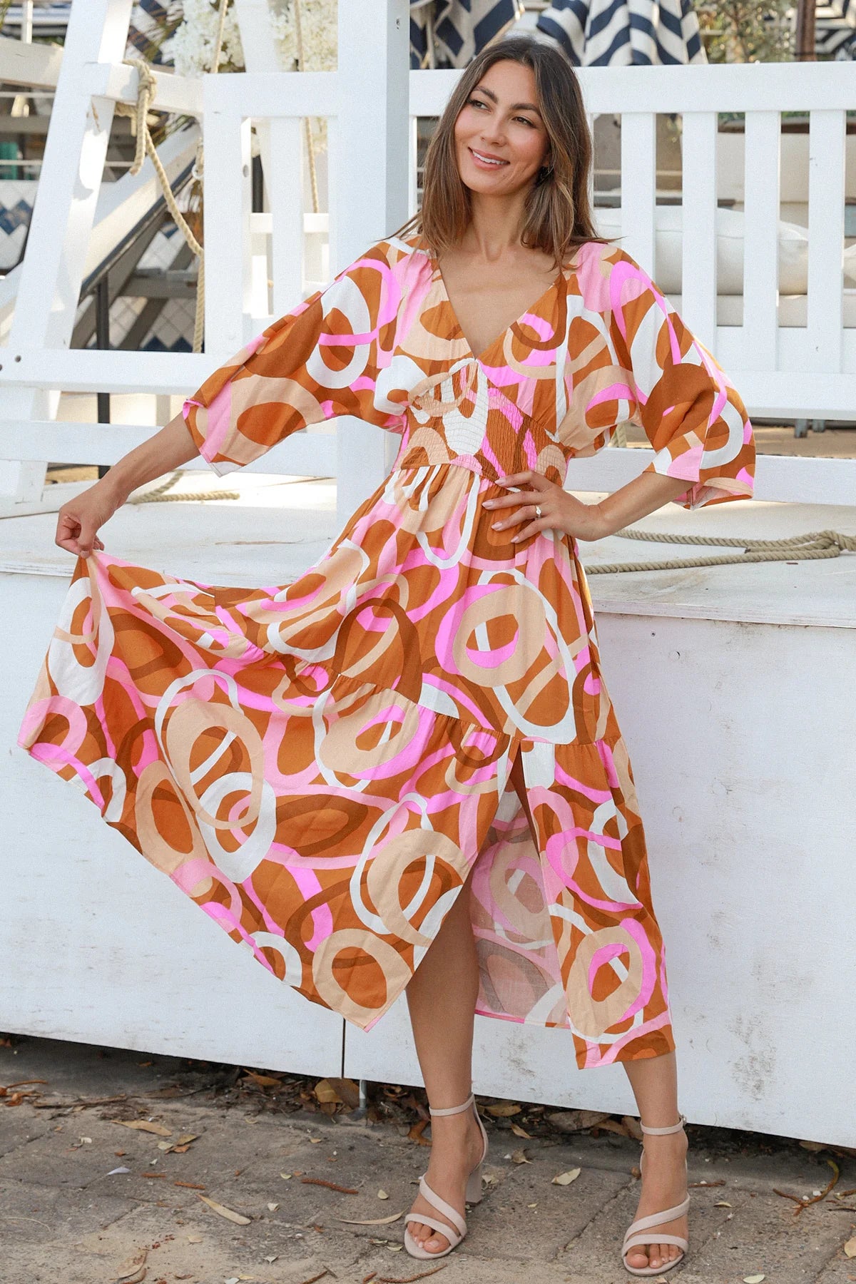 AVA & MIA TIFFANY MIDI DRESS