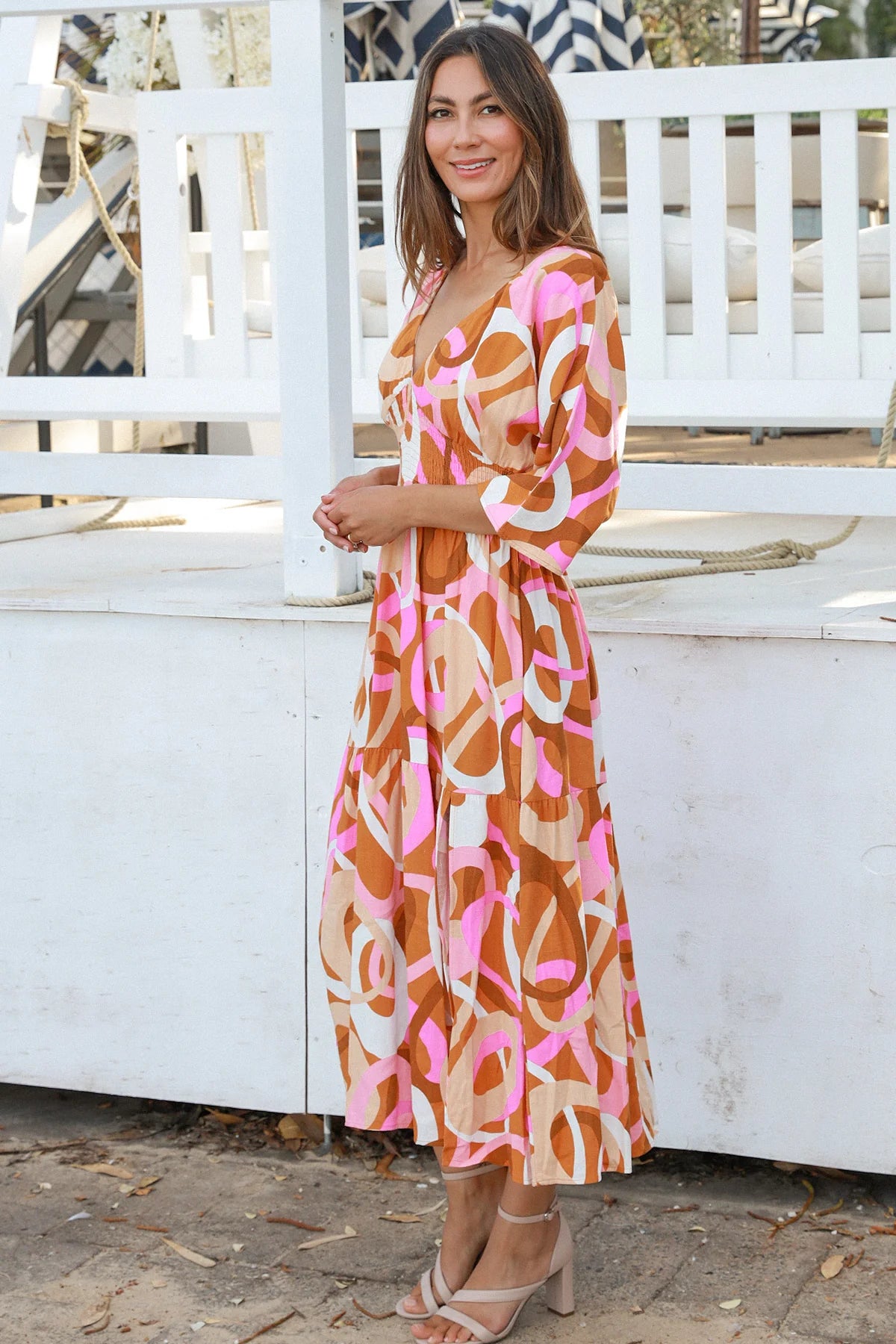 AVA & MIA TIFFANY MIDI DRESS