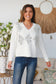 CHARLOTTE KNIT IN WINTER WHITE AND SEQUIN
