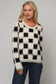 ISABELLA THE LABEL CROCHET TOP IN BLACK AND CREAM