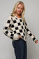 ISABELLA THE LABEL CROCHET TOP IN BLACK AND CREAM