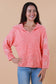 CHARLOTTE WOOL BLEND KNIT IN CORAL